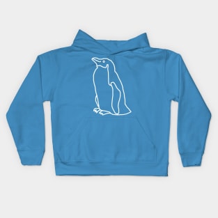 Ghost Penguin Minimal Style Kids Hoodie